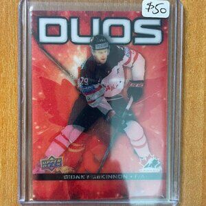2025-26 UD Tim Hortons Team Canada Duos #CO3 Sidney Crosby/Nathan MacKinnon
